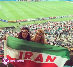تماشاگران ایرانی بازی ایران با قطر در استادیوم سیدنی/تصاویر
